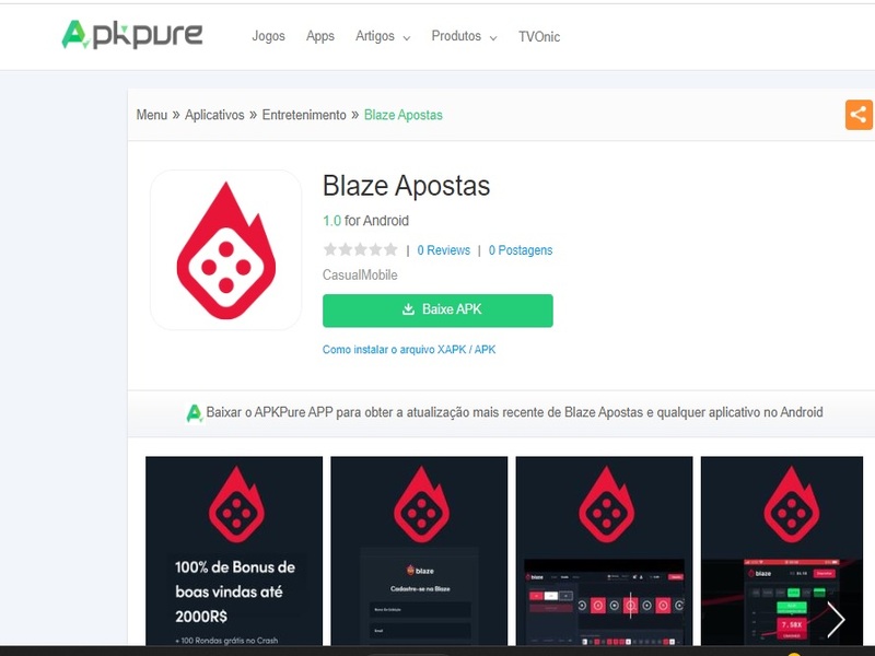 Descargar el aplicativo de Blaze apuestas y casino online