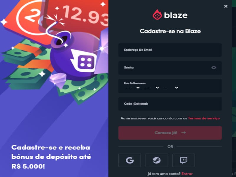 Вход на сайт онлайн казино Blaze