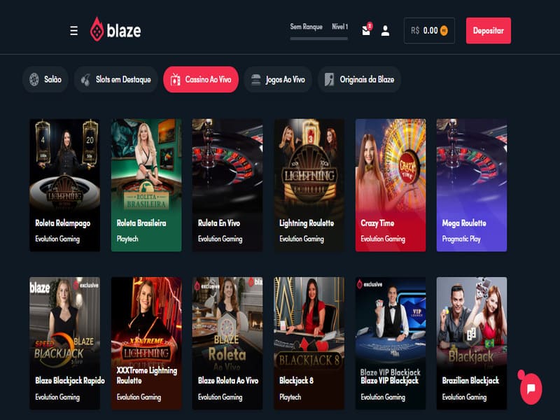 Blaze live casino