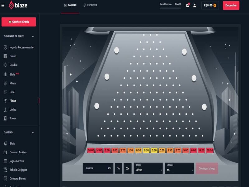 Algumas estratégias para jogar Plinko em Blaze